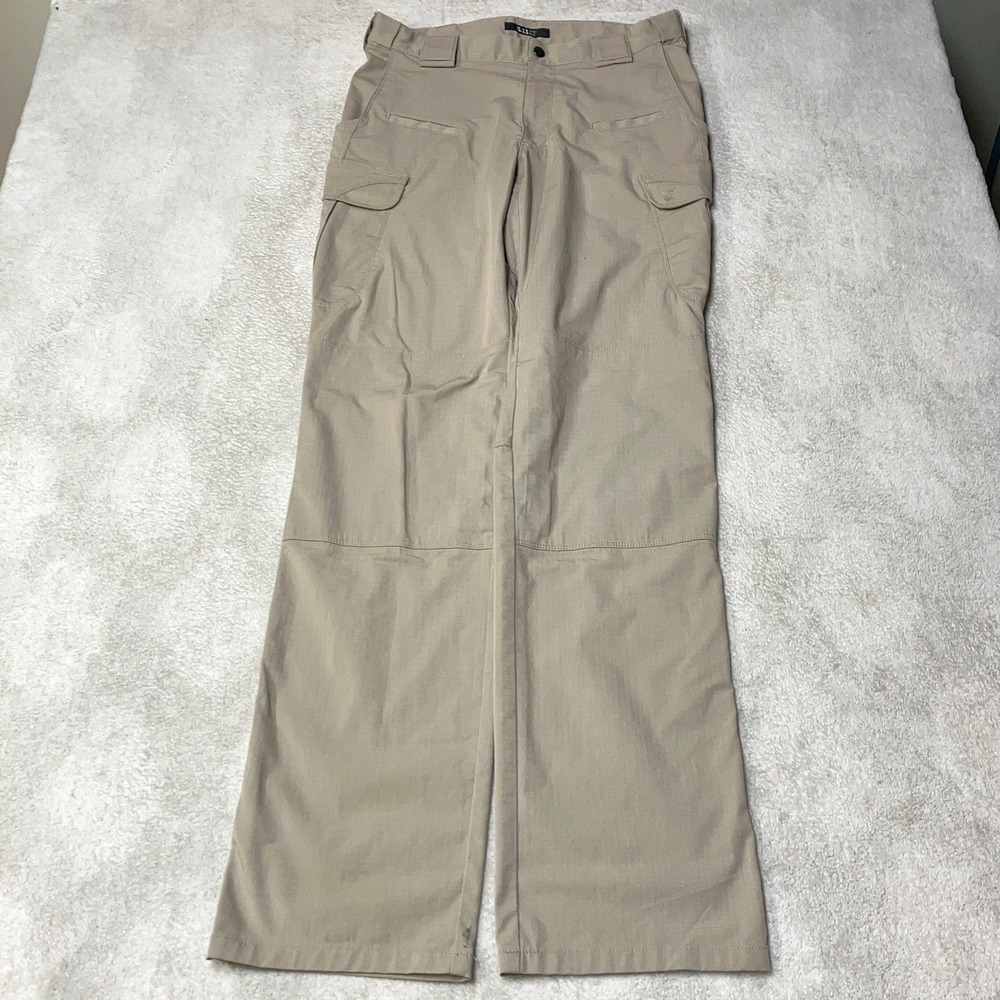 5.11 Tactical TDU Cargo Pants Khaki Tan Ripstop 74369-055 Mens 32x36